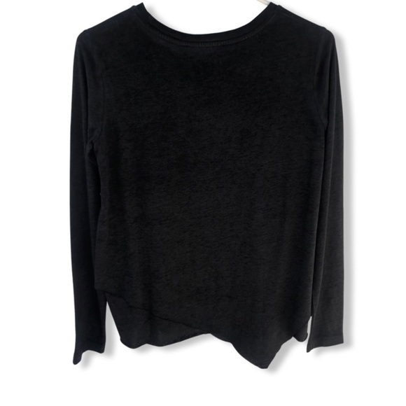 NWT ALLSAINTS Women's Daisy Tee Dark Night Tiered Hemline Pullover Sz. Small - Picture 10 of 13